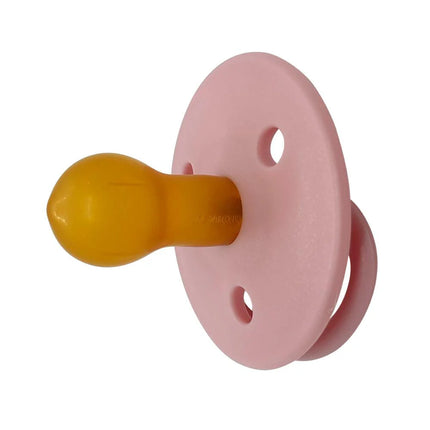 Chupetes redondos Mininor Látex 0m+ 2 uns Rosado