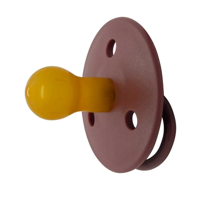 Chupetes redondos Mininor Látex 6m 2 uns Burdeo