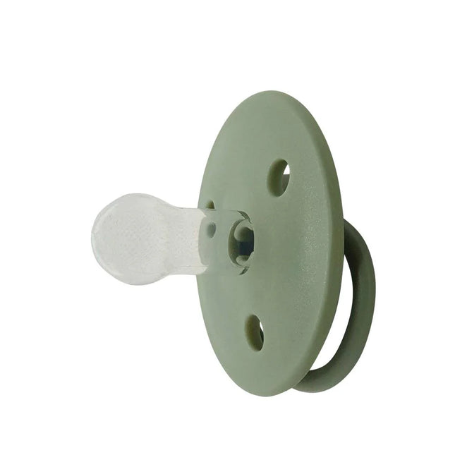 Chupetes redondos Mininor Silicona 6m 2 uns Verde
