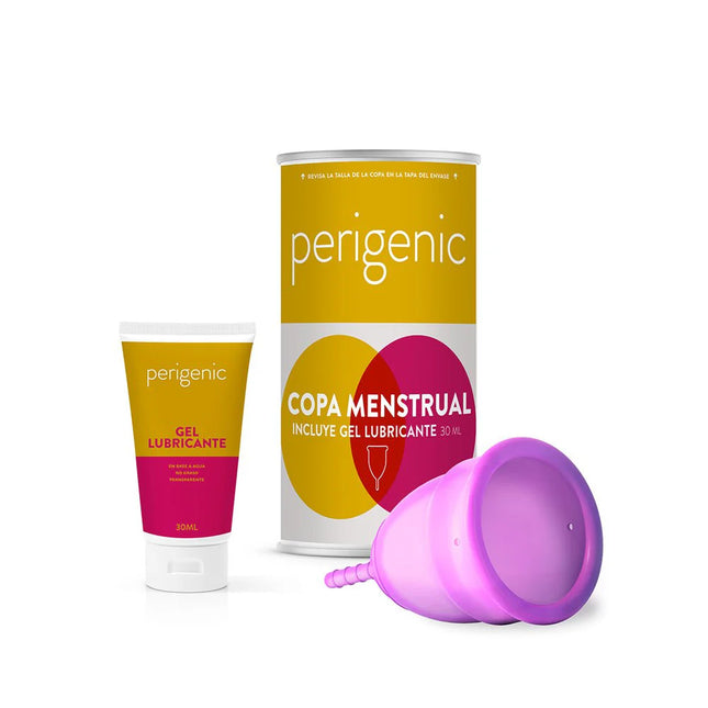 Copa menstrual más lubricante 30 ml Perigenic Pequeña