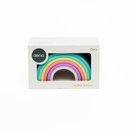 Arcoíris Apilable de Silicona Pastel 6 Piezas Dëna