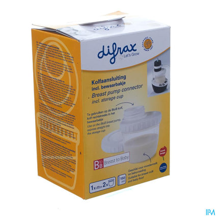 Conector para Extractor con Contenedores de Leche Difrax