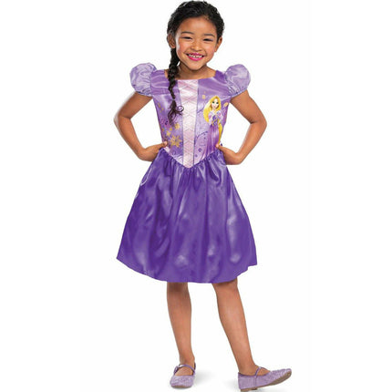 DISFRAZ PARA NIÑA RAPUNZEL BASIC  7 -8 AÑOS
