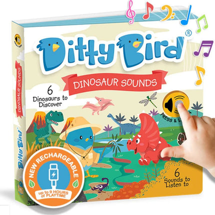 Libro Interactivo Musical Dinosaur Sounds - Ditty Bird