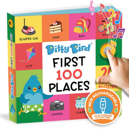 Libro Interactivo Musical First 100 Places - Ditty Bird