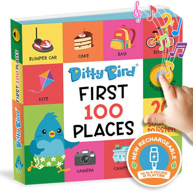 Libro Interactivo Musical First 100 Places - Ditty Bird