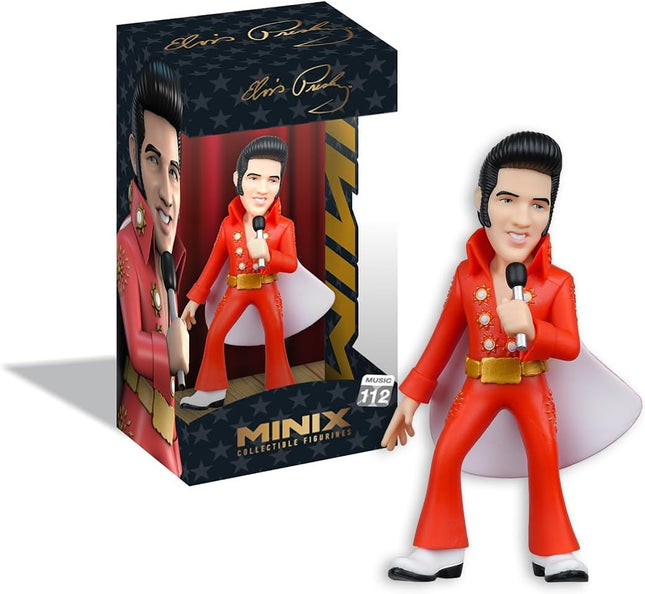 Figura Resina 12 cm Elvis Presley Traje Rojo: Música