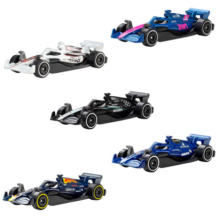 HOT WHEELS Autos de Carreras F1 5pack