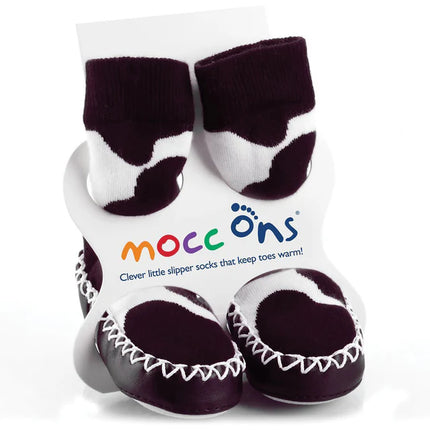 Mocc Ons 2-3 years  - cow print / 2-3yrs