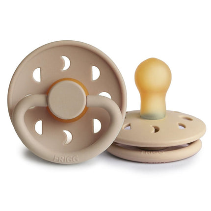 Chupete Redondo de Caucho Natural X1 Moon Talla 1 Croissant - Frigg