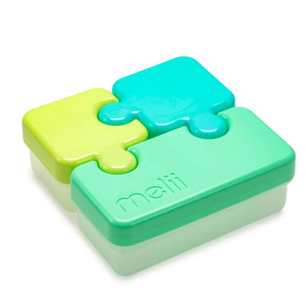 Contenedor De Alimentos Puzzle Verde