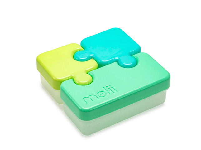Contenedor De Alimentos Puzzle Verde