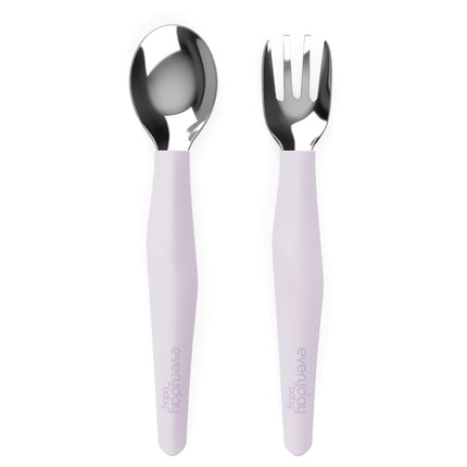 Pack De 2 Cubiertos Metálicos Lavanda