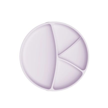 Plato De Silicona Con Ventosa Lavanda