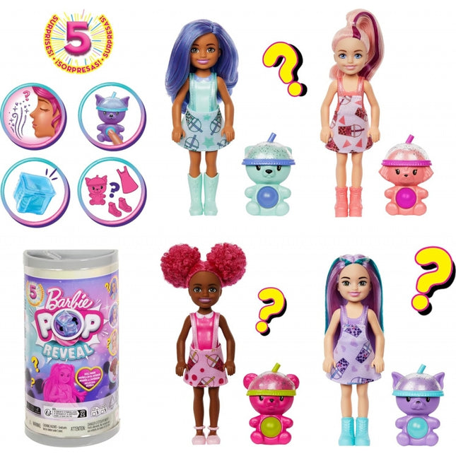 Barbie Muñeca Chelsea Boba Tea Sorpresa