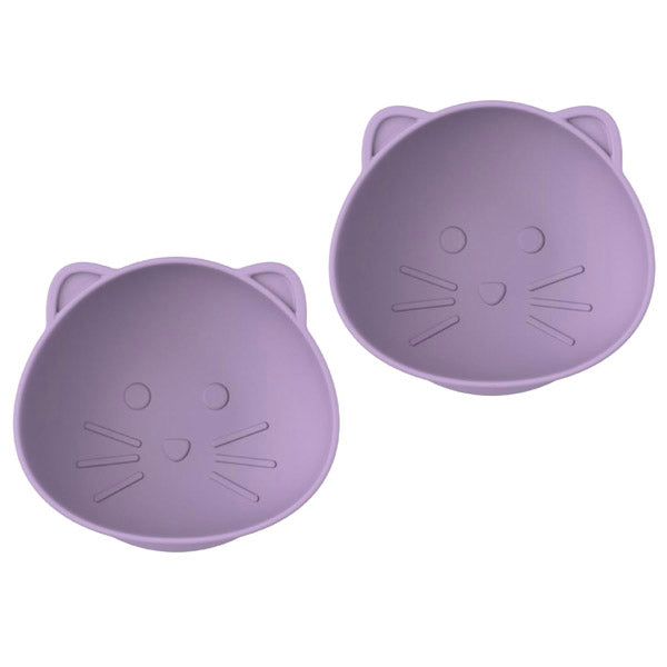 Pack De 2 Bowls De Silicona Con Succión Gato