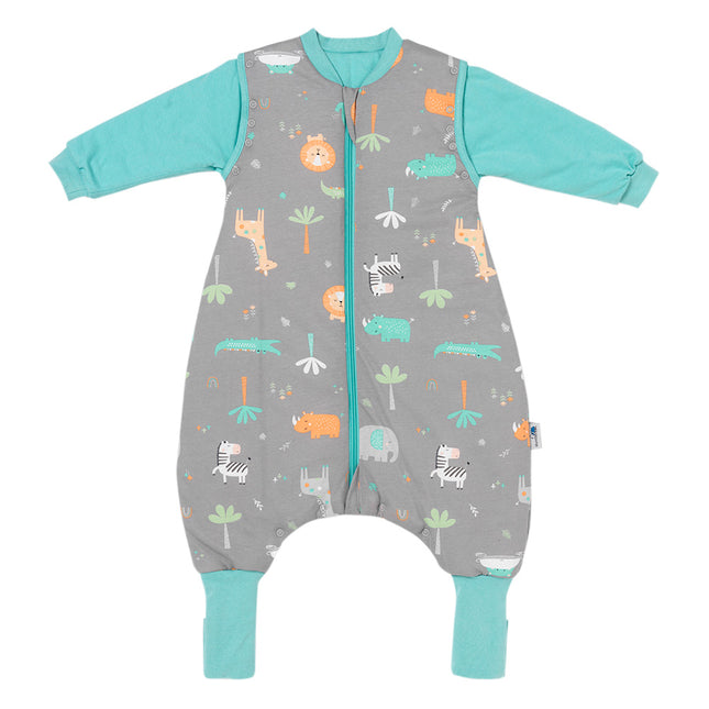 SACO DE DORMIR MANGA LARGA REMOVIBLES CON CALCETINES ANTIDESLIZANTES TOG 2.5 SAFARI