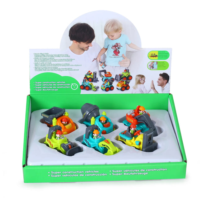 Pack De 6 Vehículos De Construcción