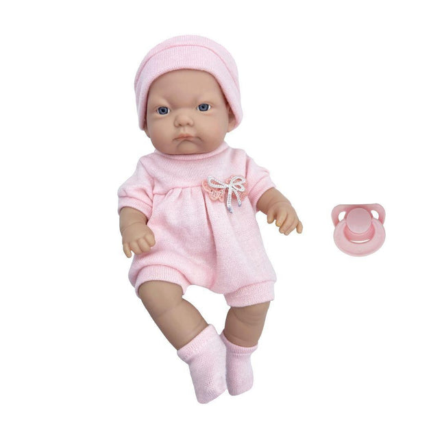 Muñeca Reborn Recién Nacida 30 cm Rosada Little Dolphie