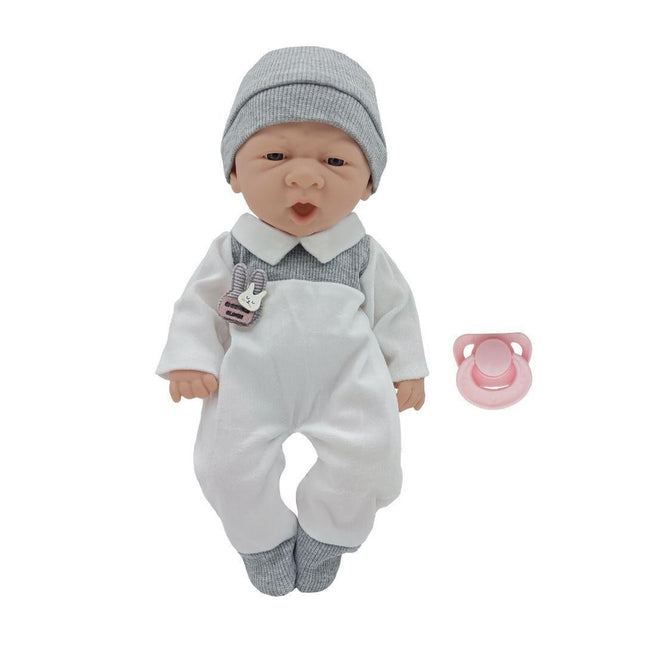 Muñeca Reborn Recién Nacida 30 cm Gris Little Dolphie