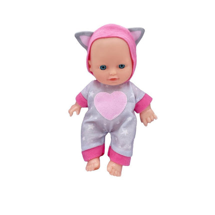Muñeca Bebé 23 cm Perfumada con Traje de Gatito Little Dolphie