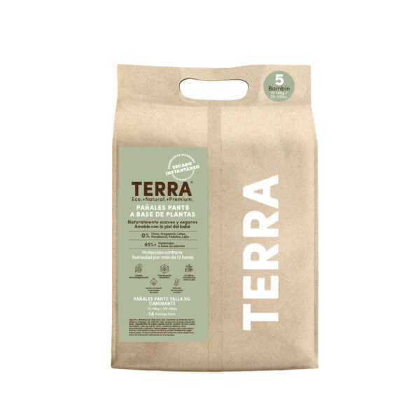 PANTS BIODEGRADABLE TERRA TALLA XG 14UN