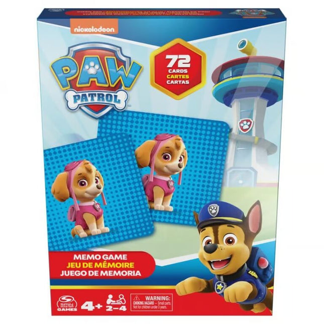 PAW PATROL JUEGO MEMORICE 72 PZS