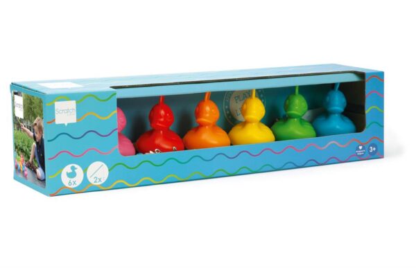 Set Of 6 Fishing Ducks