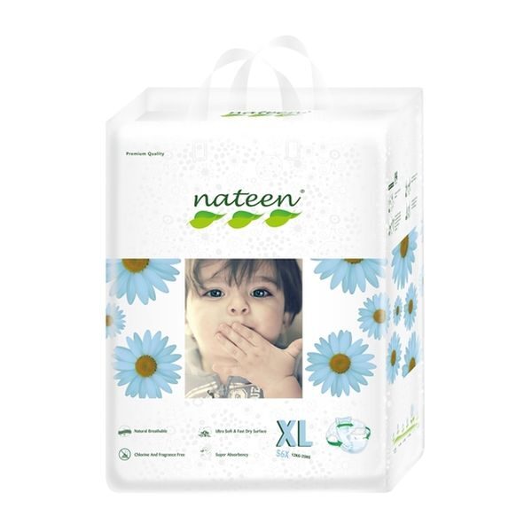 PAÑAL NATEEN BEBE-NIÑO LINEA PREMIUM XL 12-25 kilos 56 UNIDADES