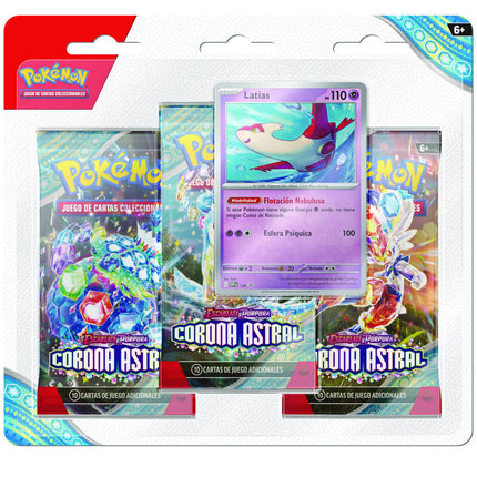 Pokemon TCG Scarlet & Violet - Stellar Crown - 3-Pack Blister Español
