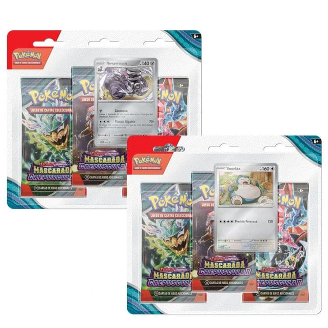 Pokemon TCG Scarlet & Violet Twilight Masquerade - 3-Pack Blister Español
