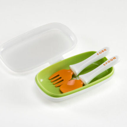 Set Cuchara y Tenedor de Aprendizaje Paso2 (con estuche)