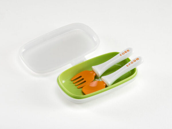 Set Cuchara y Tenedor de Aprendizaje Paso2 (con estuche)
