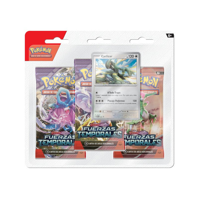 Pokemon TCG Scarlet & Violet - Temporal Forces - 3 Pack Blister Español