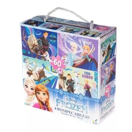 PUZZLE 4 EN 1 FROZEN 60 PZAS.