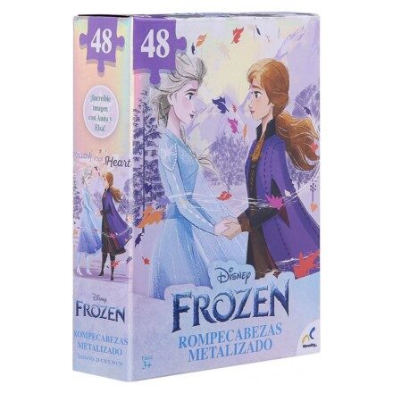 PUZZLE METALIZADO FROZEN 48 PZAS