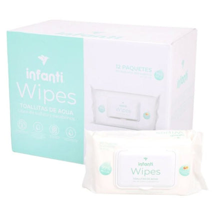 CAJA 12 TOALLAS HUMEDAS WATER