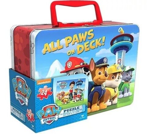 PAW PATROL 2 PUZZLES 3D CAJA METALICA