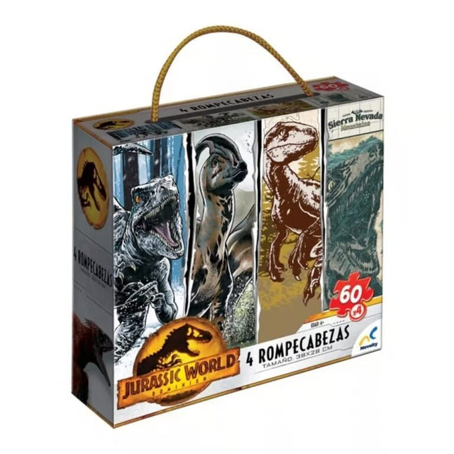 PUZZLE 4 EN 1 JURASSIC WORLD 60 PZS