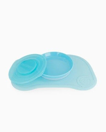 Individual Twistshake ClickMat Mini + Plato Azul Pastel