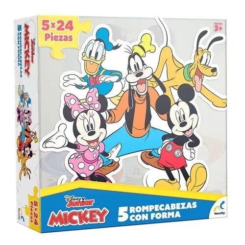 5 ROMPECABEZAS C/ FORMA DISNEY