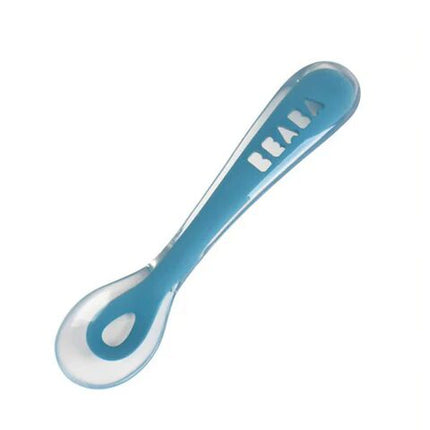 CUCHARA SILICONA 2DA EDAD AZUL