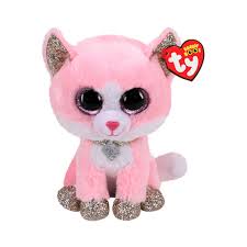 TY BEANIE BOOS FIONA GATO ROSADO REGULAR