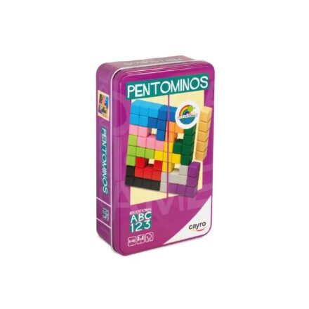 Pentominos Metal Box