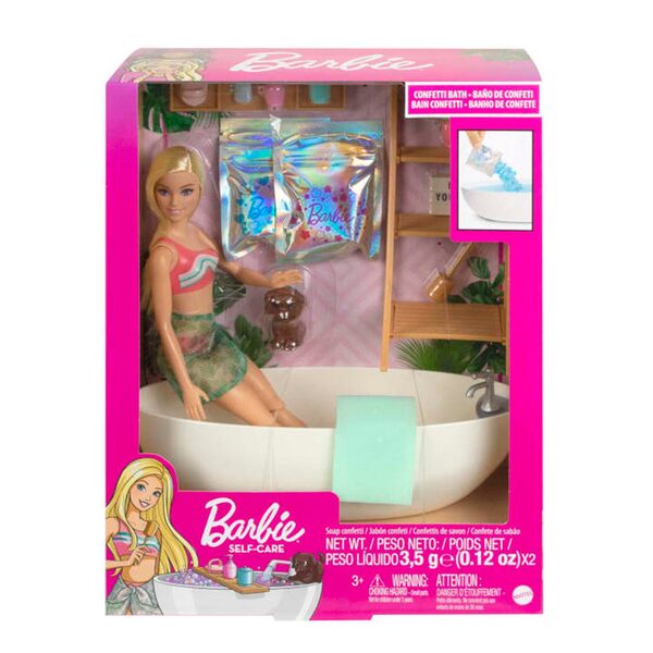 LAT BRB BARBIE SOAP CONFETTI BATH W/DOLL