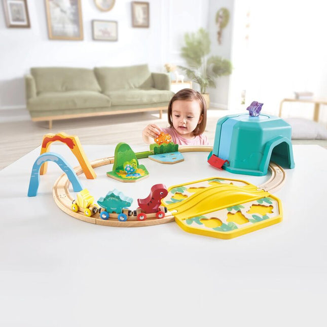 Tren dinosaurio en caja