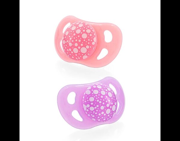 Chupetes Twistshake 6+m 2 uns Rosado / Morado Pastel