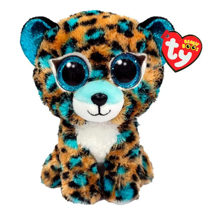 TY BEANIE BOOS COBALT LEOPARDO AZUL REGULAR