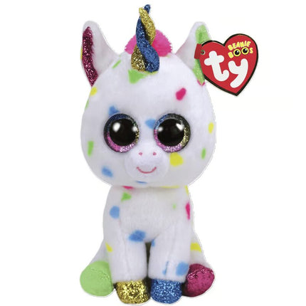 TY BEANIE BOOS HARMONIE UNICORNIO MOTEADO REGULAR