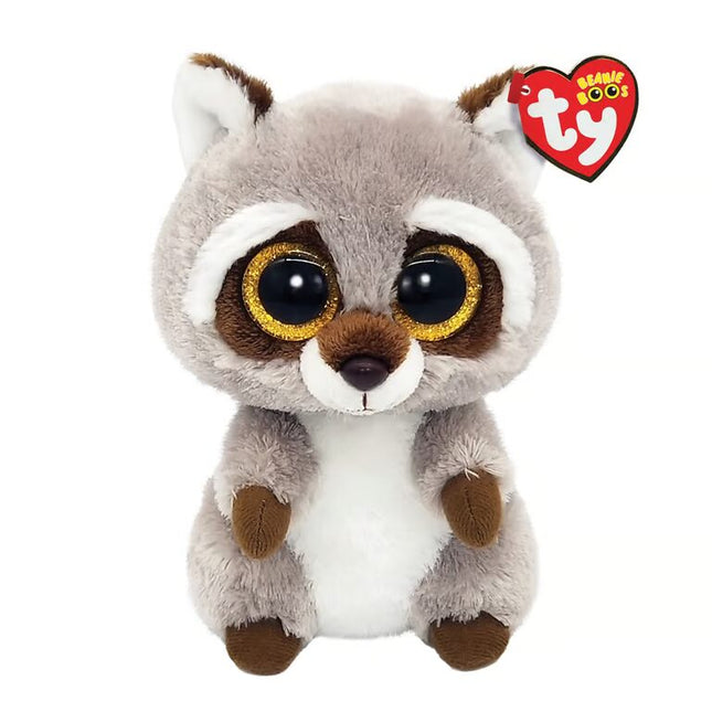 TY BEANIE BOOS OAKIE MAPACHE GRIS REGULAR